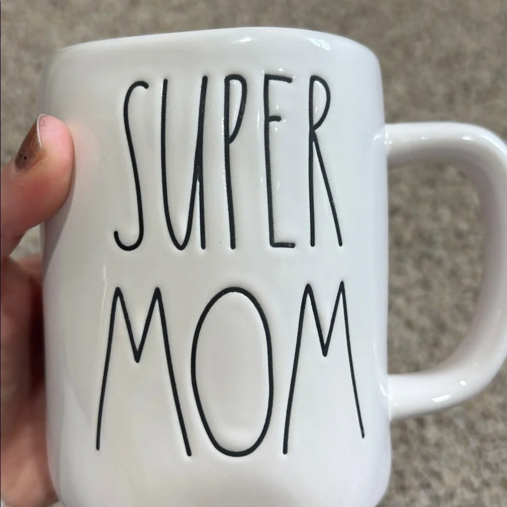 Rae Dunn Super Mom Artisan Collection White Mug - Picture 5 of 5